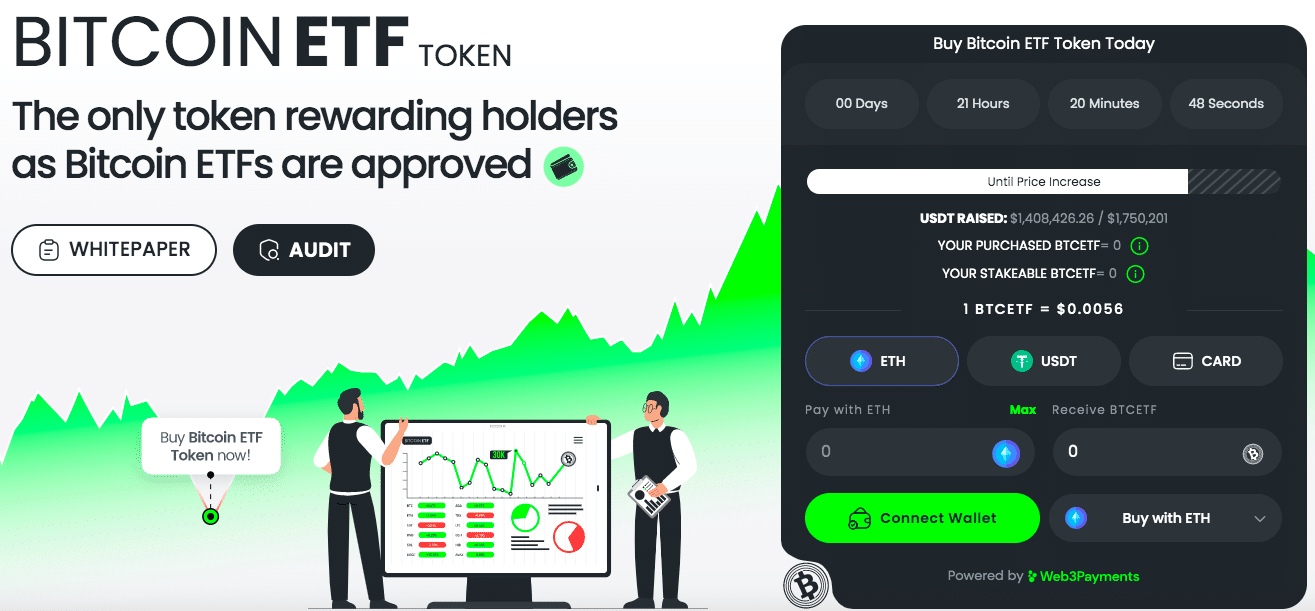 Why Binance and CZ Take Down is Good News For BlackRock, Spot Bitcoin ETFs and New $BTCETF Token That’s Raised $1.4m