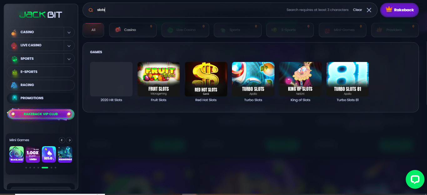 Jackbit casino review slots selection