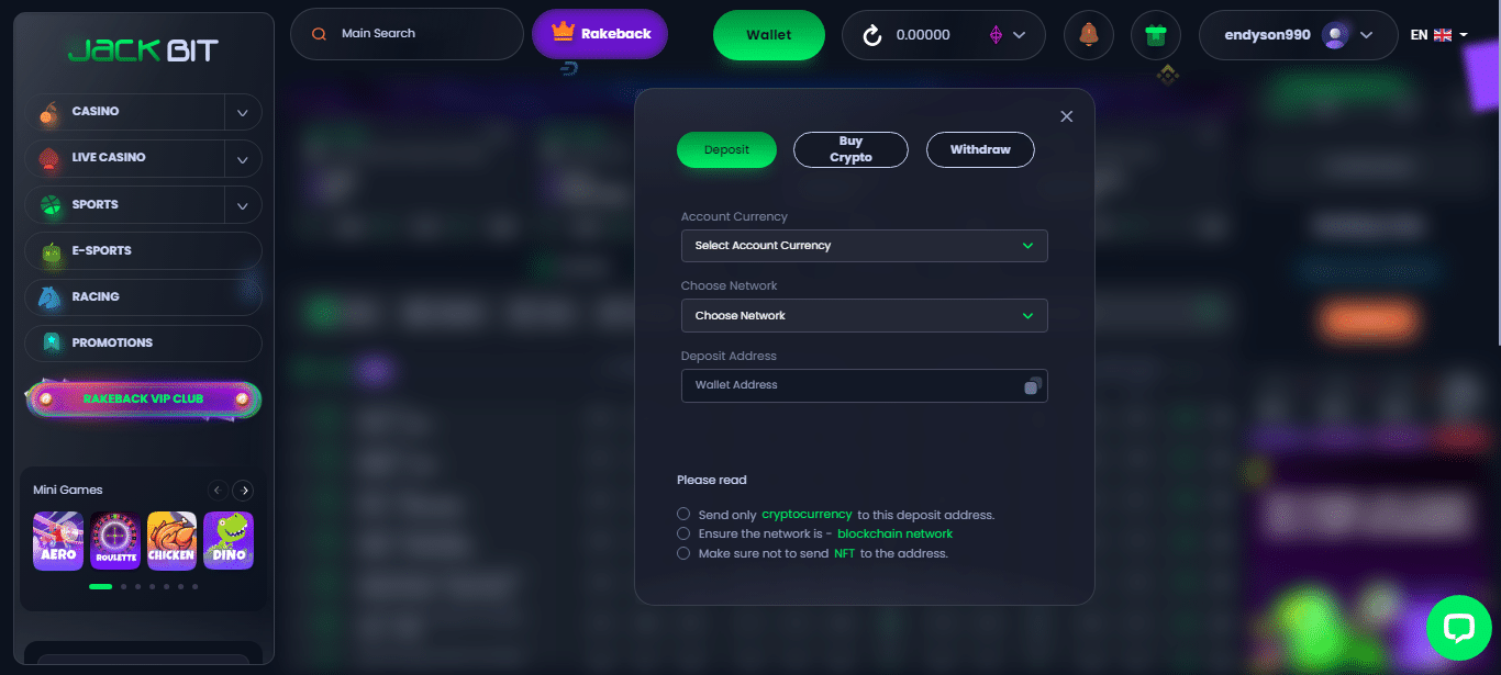 Jackbit casino deposit and withdrawals