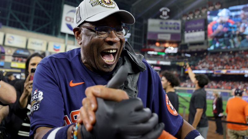 Dusty Baker, who won his first World Series at the age of 73, announces retirement from managing