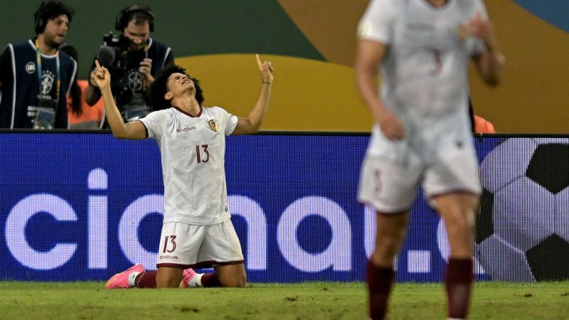 Spectacular bicycle kick ends Brazil’s remarkable home winning streak as Venezuela earns shock draw in World Cup qualifying