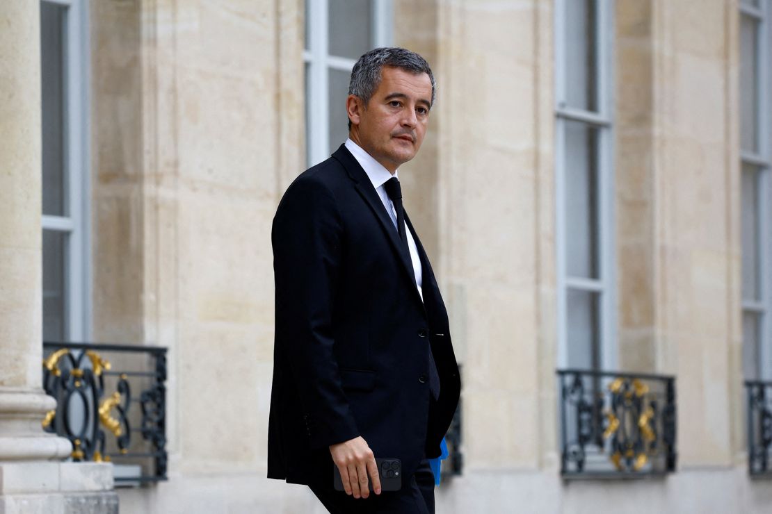 French Interior and Overseas Minister Gerald Darmanin leaves following the weekly cabinet meeting at the Elysee Palace in Paris, France, October 18, 2023. REUTERS/Sarah Meyssonnier