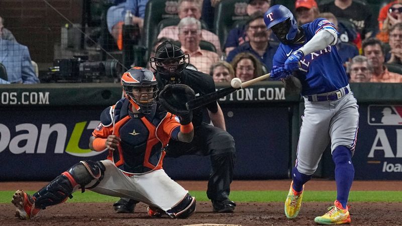 Adolis García hits grand slam in the 9th as Texas Rangers force ALCS to Game 7 with comfortable win over the Houston Astros