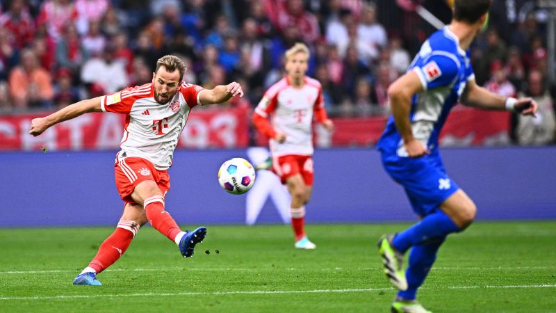 England captain Harry Kane scores sensational goal from inside own half for Bayern Munich, echoing predecessor David Beckham