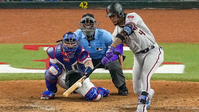 Ketel Marte makes history as Arizona Diamondbacks emphatically beat Texas Rangers in World Series Game 2