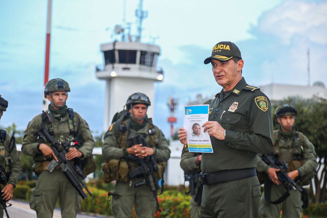 Mandatory Credit: Photo by EyePress News/Shutterstock (14177139a)
General William René Salamanca Ramírez, the Director General of the National Police of Colombia directs and articulate the search operations for Luis Manuel Díaz, the kidnapped father of Liverpool star Luis Díaz on Oct 31, 2023. Luis Manuel Diaz and his wife were at a petrol station in the small town of Barrancas on Saturday when they were abducted by armed men on motorcycles. The Liverpool star's mother, Cilenis Marulanda, was rescued within hours by police after they set up roadblocks around the town near Colombia's border with Venezuela.
Search Operation for kidnapped father of Luis Diaz, La Guajira, Colombia - 31 Oct 2023