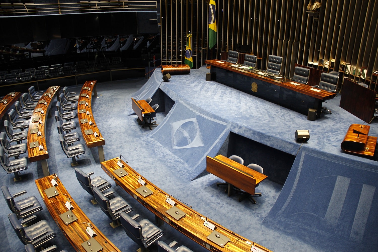 The Federal Senate Plenary Chamber at the Brazilian National Congress.