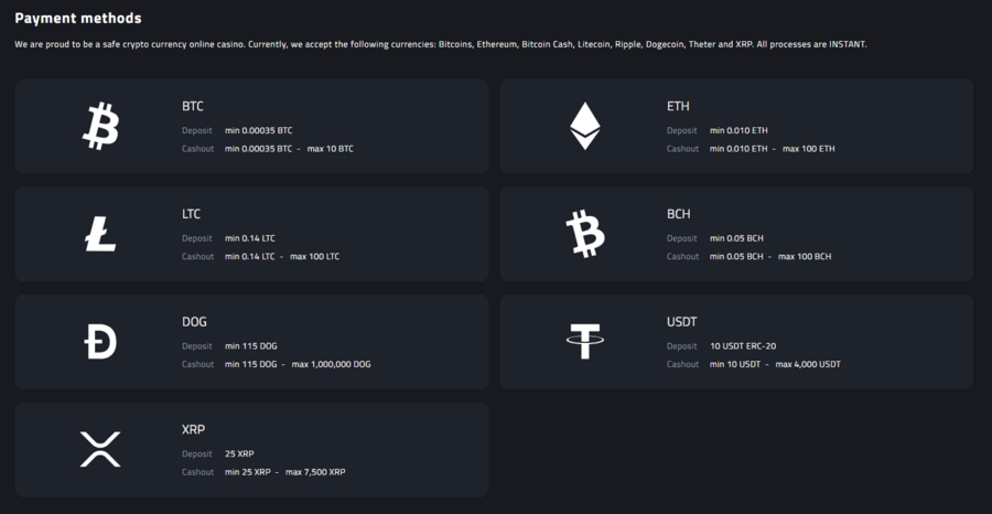 mBit payment methods