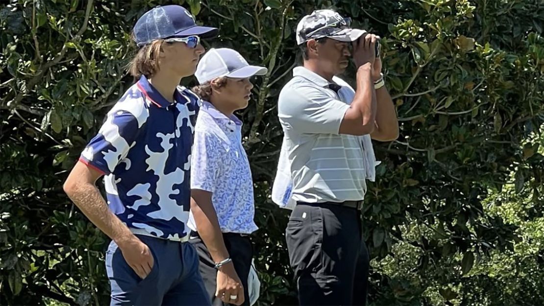 Ok, EPIC would in no way be a big enough word to describe today. Chase was paired with Tiger Woods' son Charlie at the Notah Begay tournament at Mission Inn. Tiger and I were the boys' caddies. Honestly, there is no way to express what this was like. Four hours one on one with Charlie and Tiger was just unreal. Can't even thank Ryan Burr enough for orchestrating this entire day. His tournament is so professionally run. Just next level junior golf. Anyway, this will be a story my family talks about on my deathbed one day. And it will be a proud moment for sure