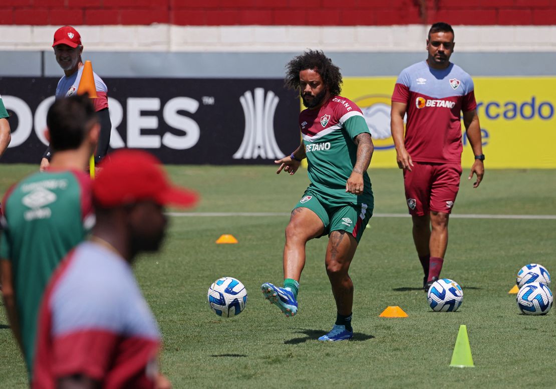 Soccer Football - Copa Libertadores - Final - Fluminense Training - Training Center Carlos Castilho, Rio de Janeiro, Brazil - November 3, 2023
Fluminense's Marcelo during training REUTERS/Sergio Moraes