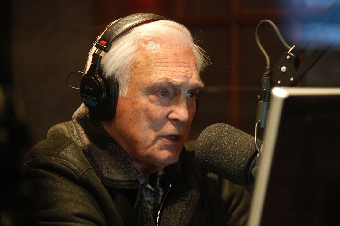 ST. PAUL, MN - FEBRUARY 27:  Former Minnesota North Stars player Lou Nanne is interviewed prior to the the game between the St. Louis Blues and the Minnesota Wild at the Xcel Energy Center on February 27, 2018 in St. Paul, Minnesota.  (Photo by Bruce Kluckhohn/NHLI via Getty Images)