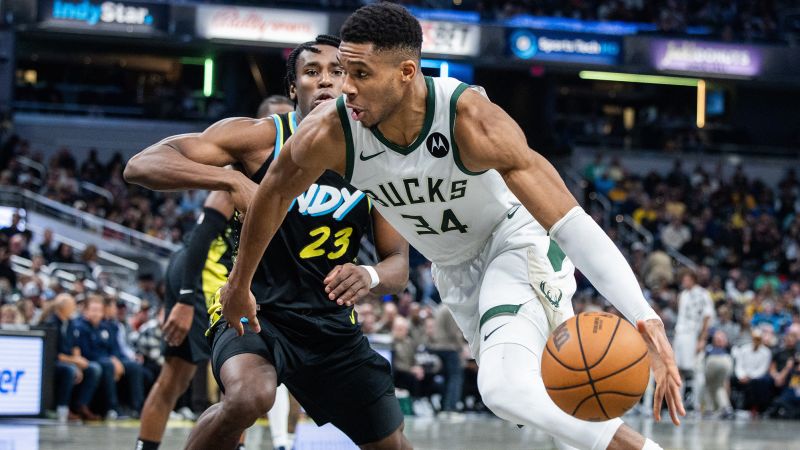 Giannis Antetokounmpo erupts for 54 points but the Milwaukee Bucks lose to the Indiana Pacers