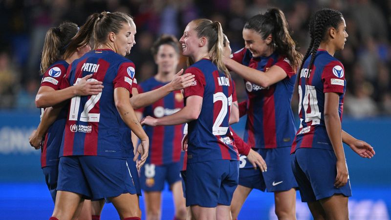 Reigning champion Barcelona Femení defeats Benfica 5-0 to kick off Women’s Champions League campaign