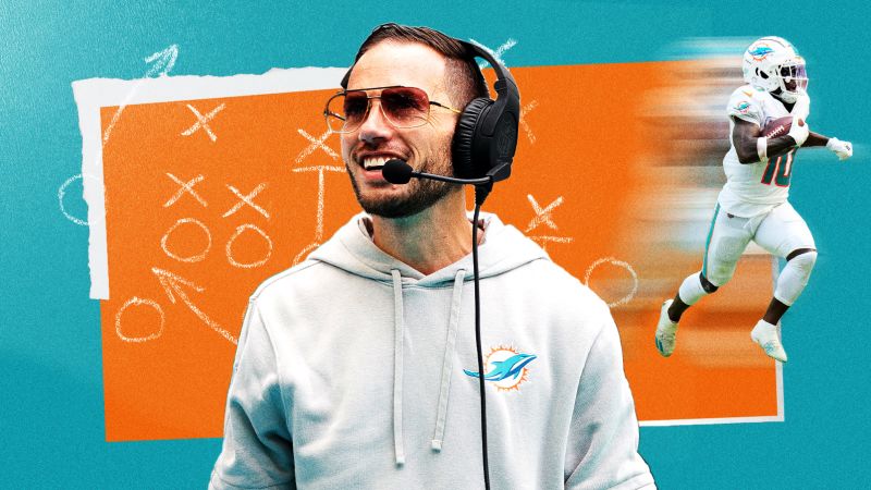 Mike McDaniel started as an intern with the Denver Broncos – now he is the mastermind behind the NFL’s most exciting offense