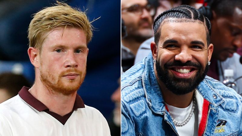 Fans went into a frenzy on social media. But soccer star denies co-writing new Drake song