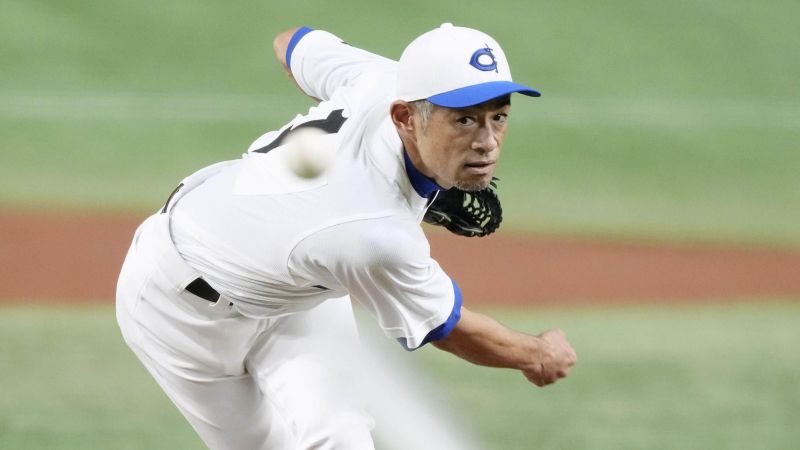 Baseball great Ichiro Suzuki throws shutout against a high school girls’ team in Japan