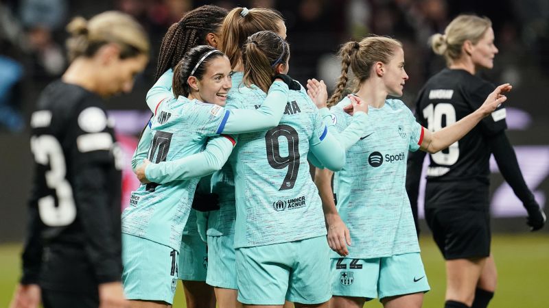 Salma Paralluelo’s brace leads Barcelona to Women’s Champions League comeback victory over Frankfurt