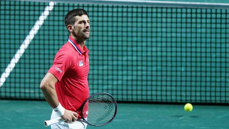 Novak Djokovic suffers two defeats in same day as Italy beats Serbia in Davis Cup semifinals