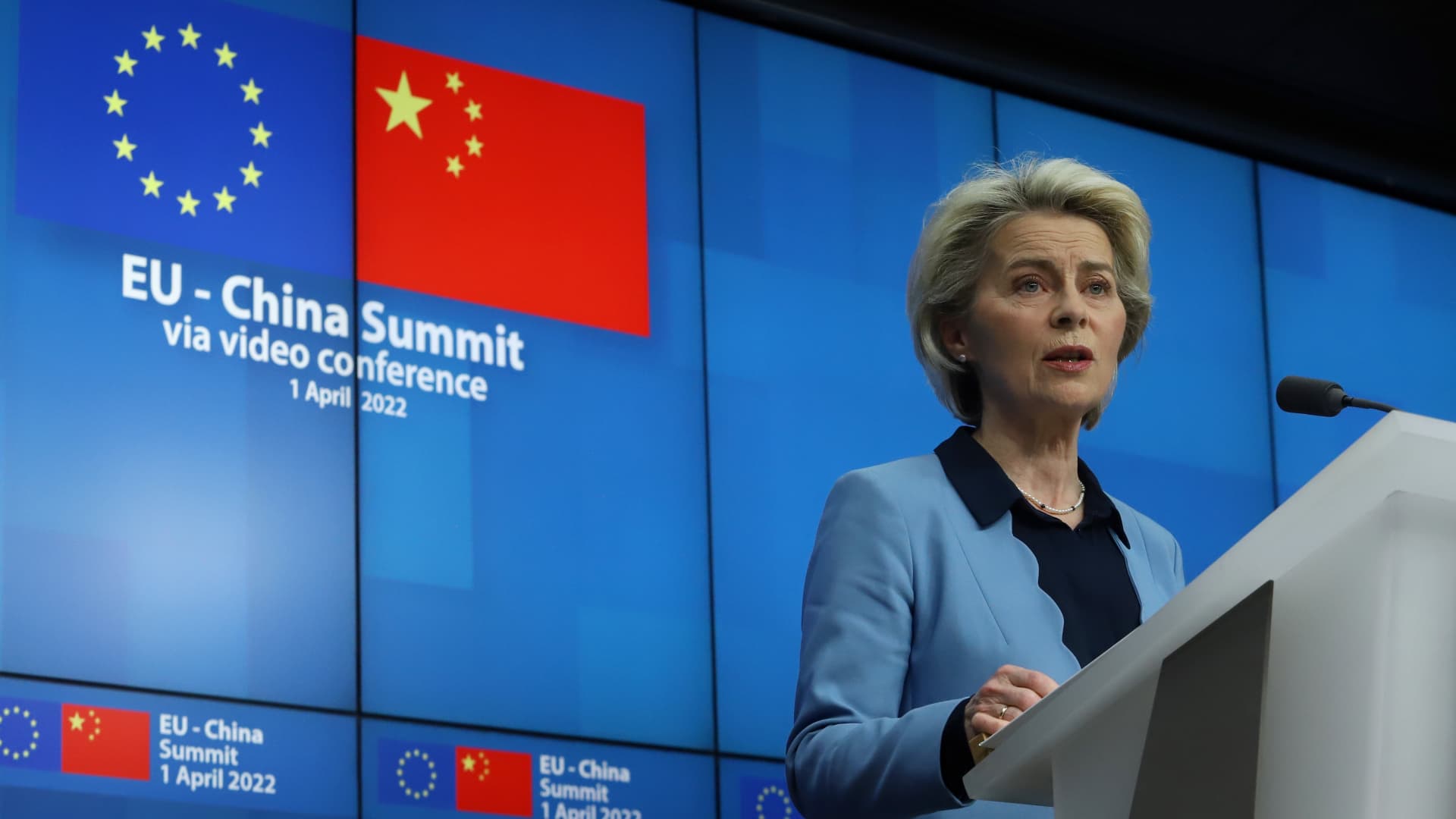 Top EU officials meet with Xi in China summit with trade in focus