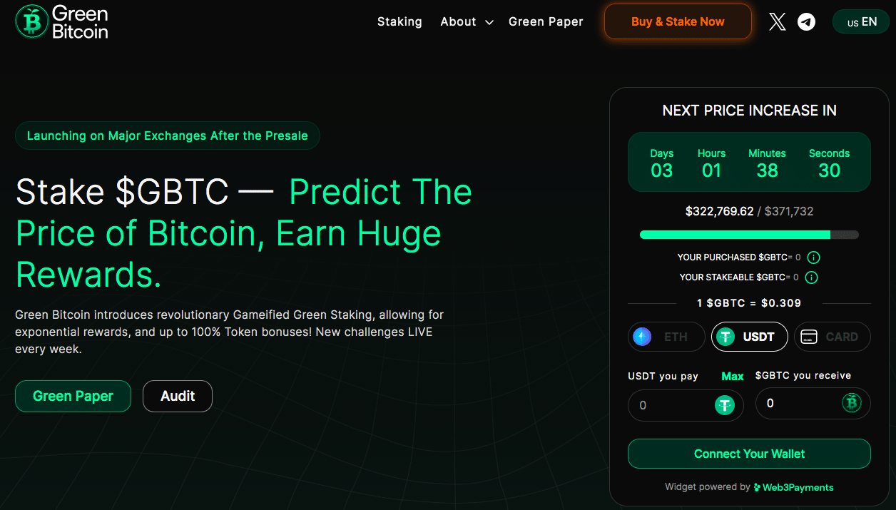 Green Bitcoin presale