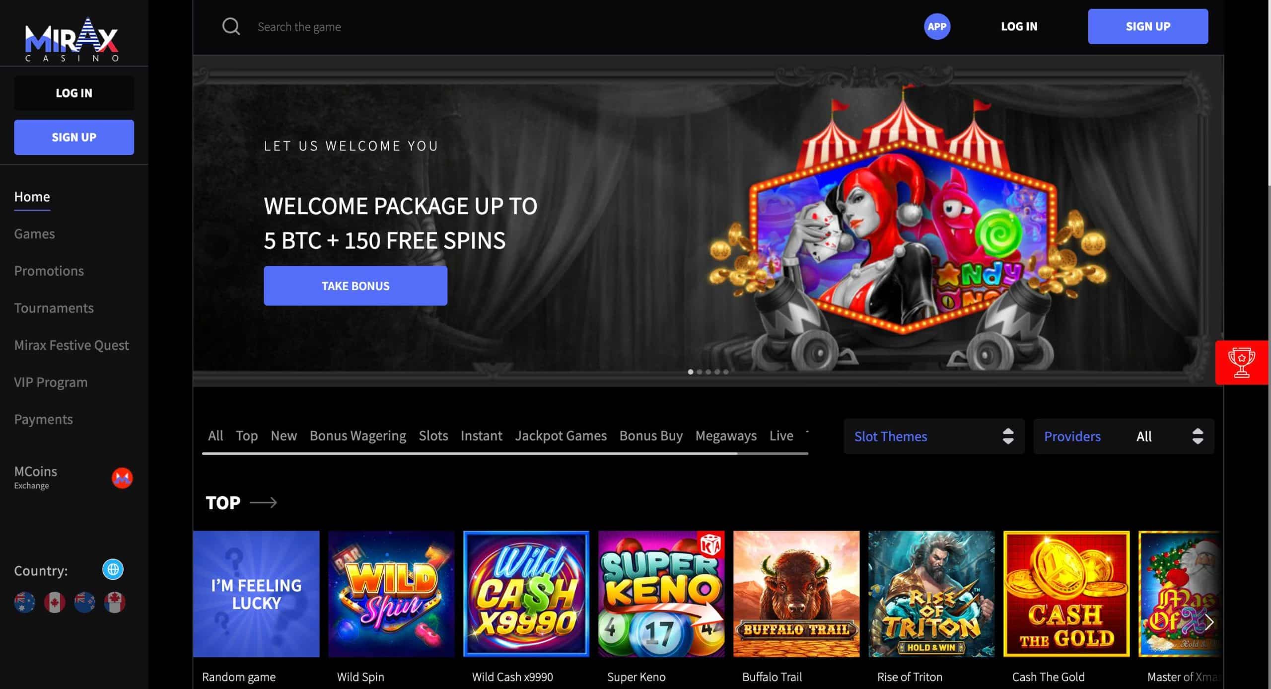 mirax hompage used for crypto news. mirax casino review bonuses, promo codes 2023