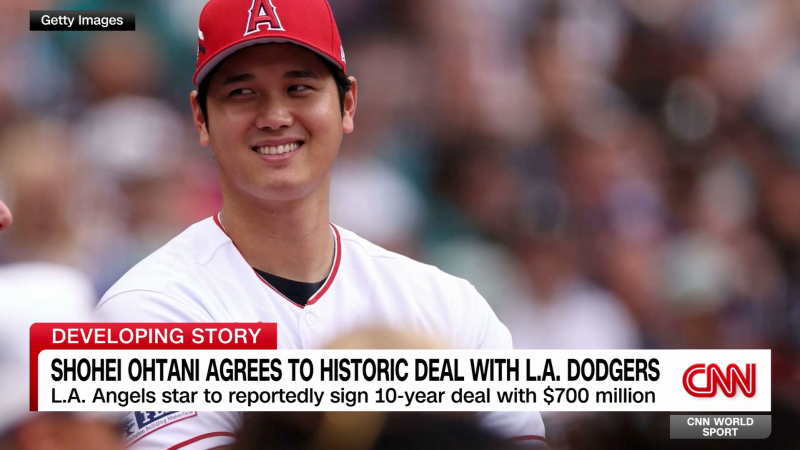 Shohei Ohtani agrees to historic deal with L.A. Dodgers