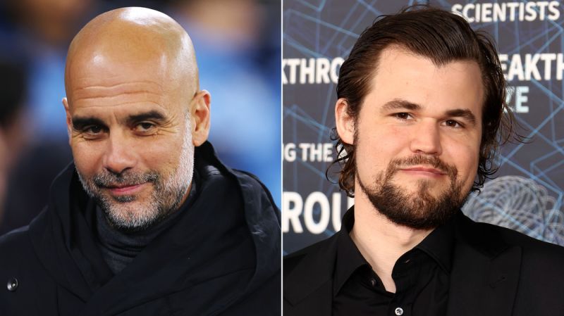 Magnus Carlsen and Pep Guardiola: Two sporting kings meet to talk tactics as bromance blossoms