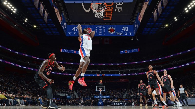 Detroit Pistons end historic 28-game losing streak with victory over Toronto Raptors