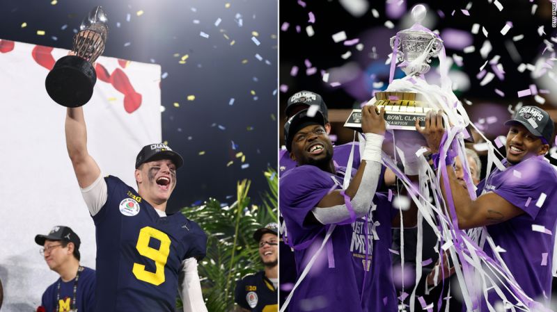 Michigan Wolverines and Washington Huskies advance to College Football Playoff National Championship