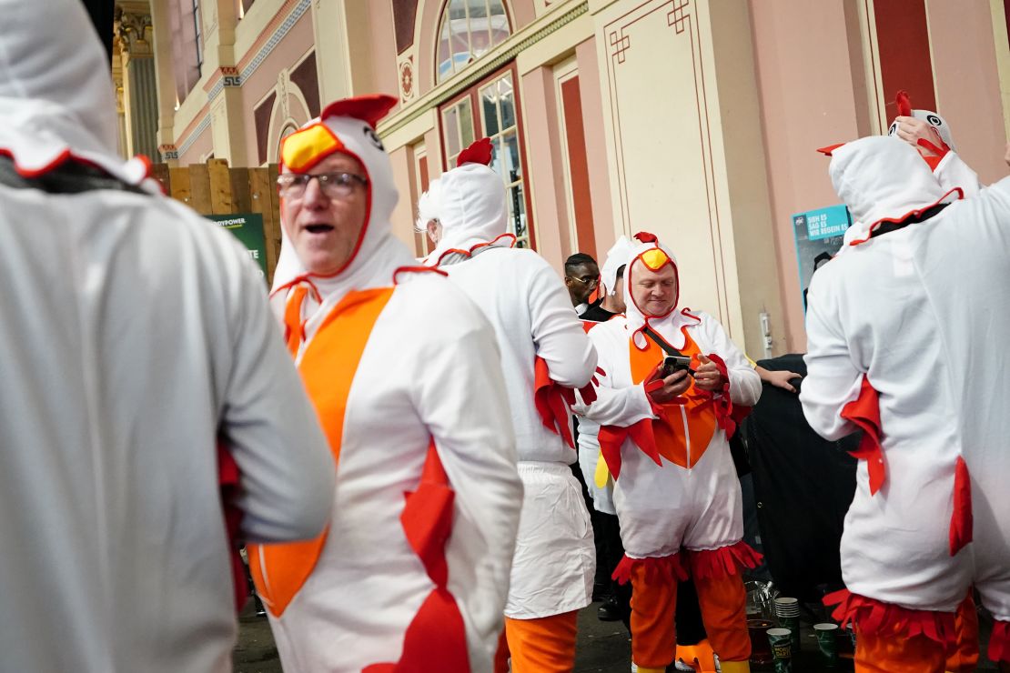 A general view of fans on day fourteen of the Paddy Power World Darts Championship at Alexandra Palace, London. Picture date: Monday January 1, 2024. (Photo by Zac Goodwin/PA Images via Getty Images)