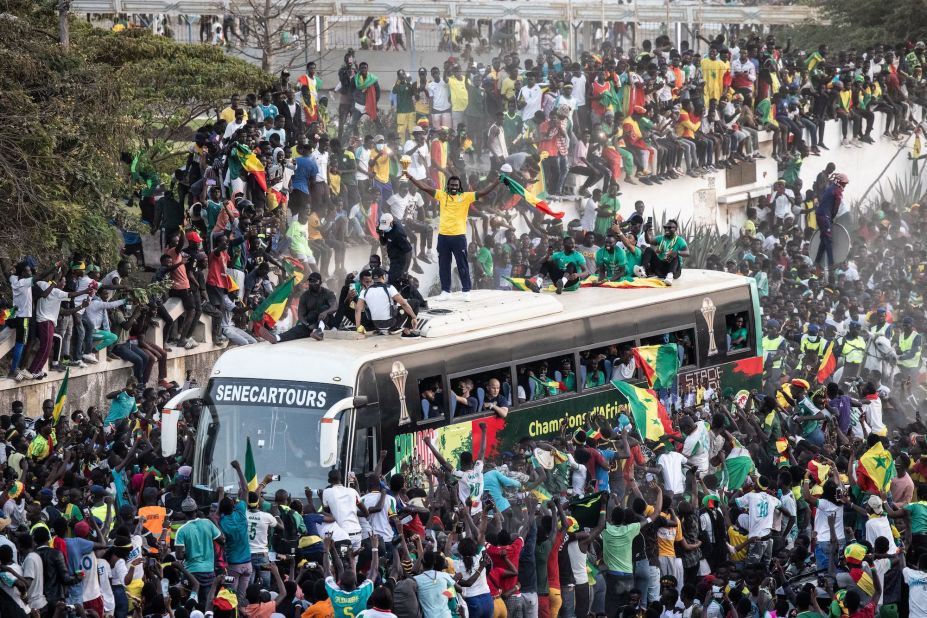 Yet Senegal exorcised the demons of that painful loss on the first attempt at the pandemic-delayed 2022 tournament in Cameroon, <a href="https://www.cnn.com/2022/02/06/football/senegal-africa-cup-of-nations-egypt/index.html" target="_blank">defeating Egypt on penalties</a> following a goalless draw -- and subsequently parading the country's first ever AFCON trophy through the streets of Dakar.