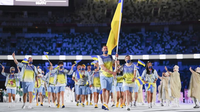 Over 200 Ukrainian athletes urge French President Emmanuel Macron to ban Russian and Belarusian athletes from Paris 2024