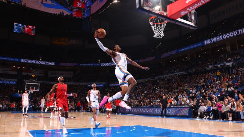 Oklahoma City Thunder demolish the Portland Trail Blazers by 62 points in record-breaking win