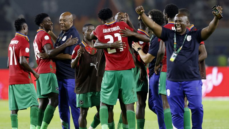 Namibia stuns Tunisia to secure first ever AFCON victory