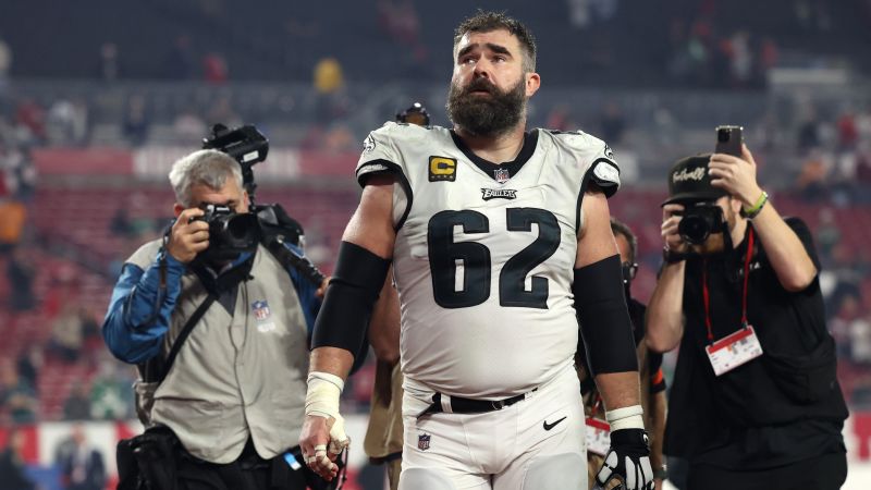 Philadelphia Eagles center Jason Kelce evades retirement declaration on podcast, says ‘too much emotion in moment’ after loss