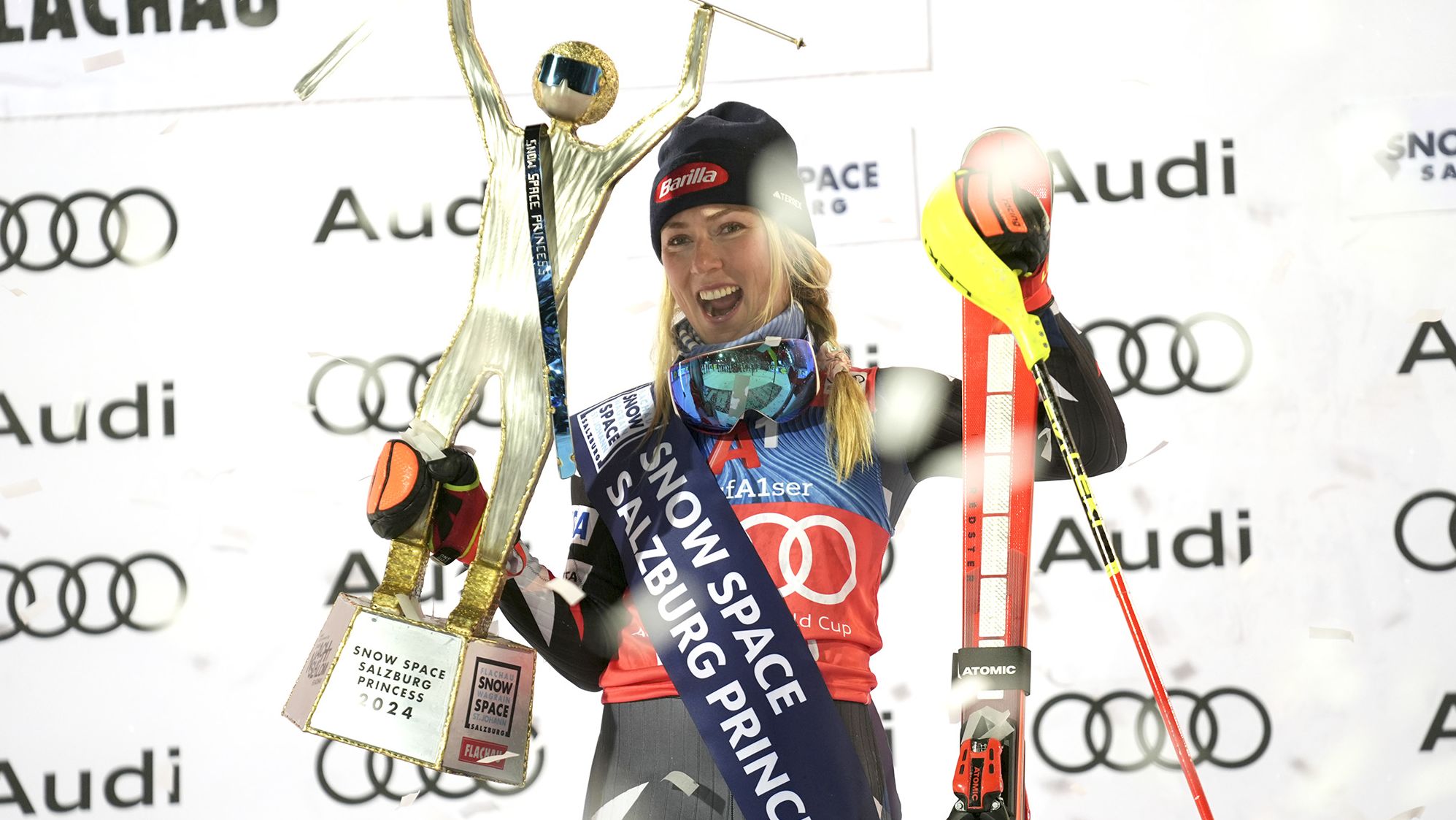 Shiffrin returned to the slopes just a couple of days later.