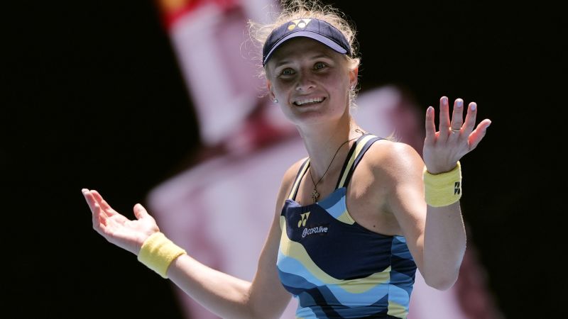 Dayana Yastremska, a qualifier at the Australian Open, has now reached her first grand slam quarterfinal