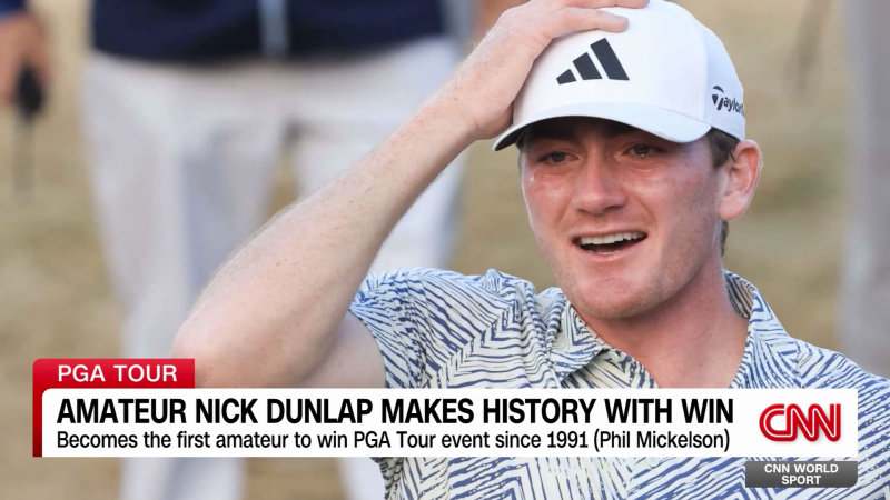 Nick Dunlap becomes first amateur to win PGA Tour event since 1991