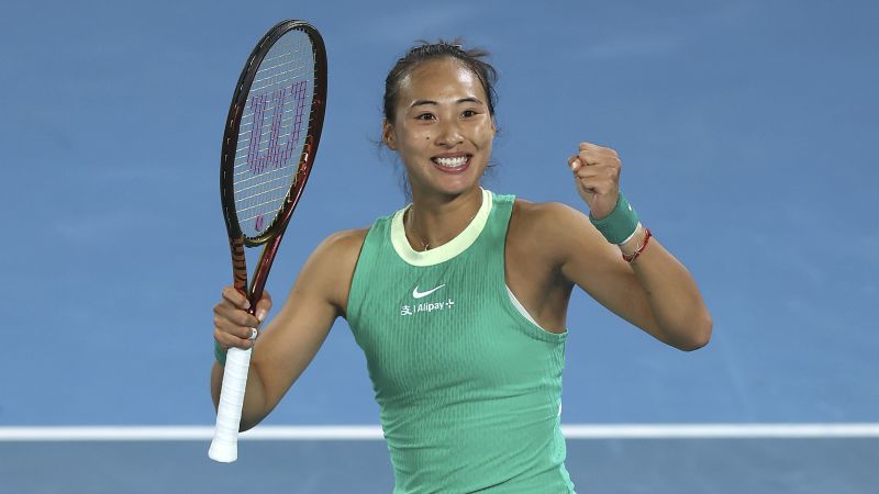 China’s Zheng Qinwen reaches landmark grand slam semifinal at the Australian Open