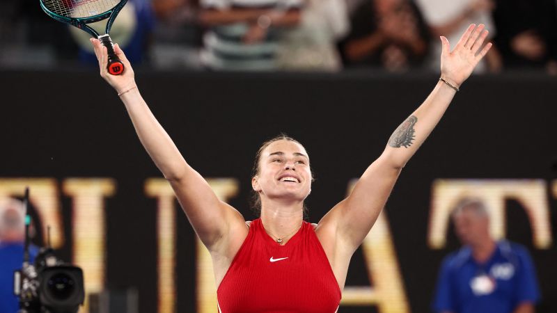 Aryna Sabalenka successfully defends women’s Australian Open title, defeating Zheng Qinwen in dominant fashion