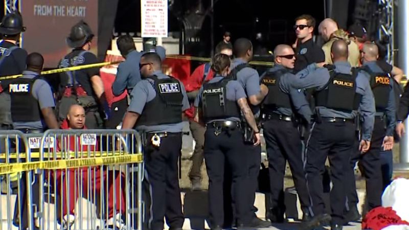 1 dead, at least 21 others wounded in shooting following Chiefs Super Bowl celebration rally, officials say