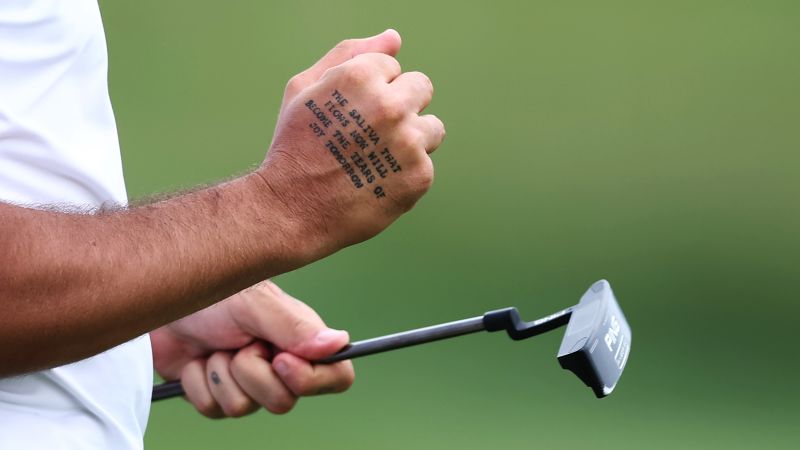 His mother buried a coin next to a tree at Augusta as a good luck charm for her son. This is what happened next