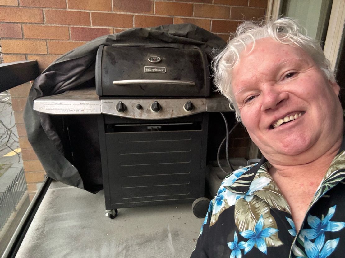 Tod Stewart with his grill.