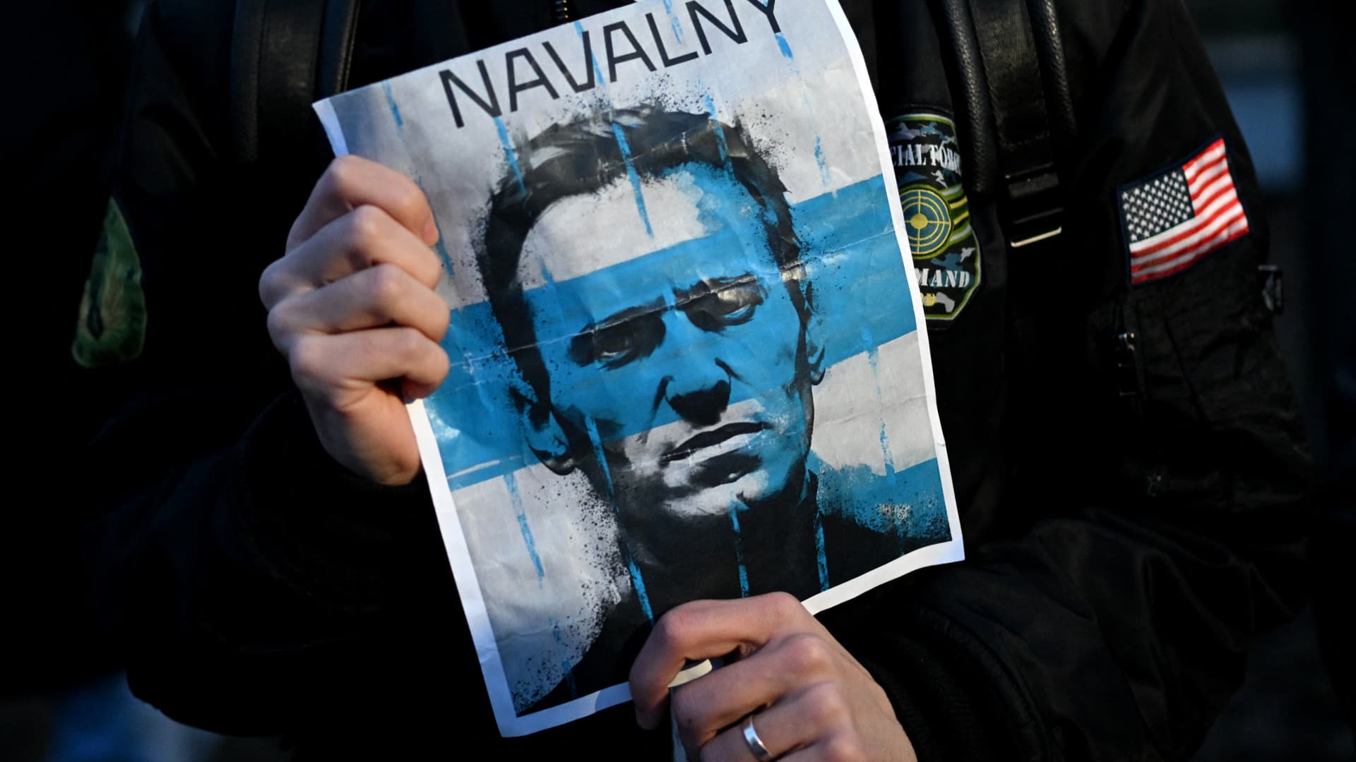 More than 400 detained in Russia at events in memory of Navalny, rights group says