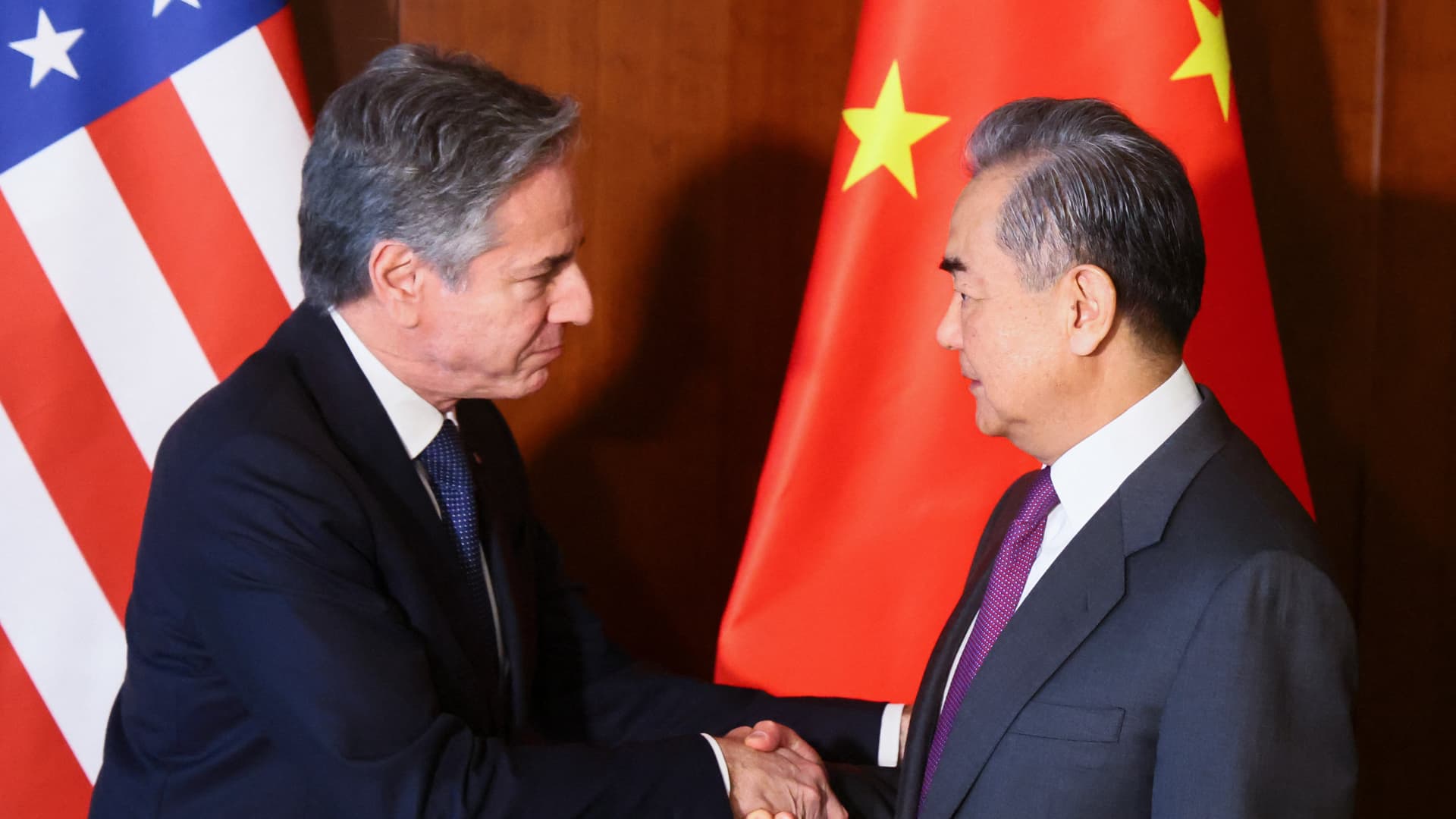 China’s Wang Yi tells Blinken U.S. should lift sanctions on Chinese firms