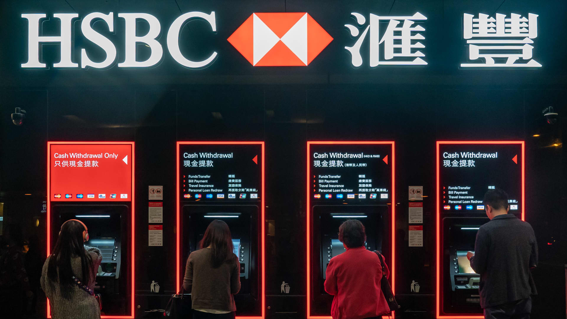 HSBC posts record annual profit but misses estimates on China write-down, shares tumble 7%