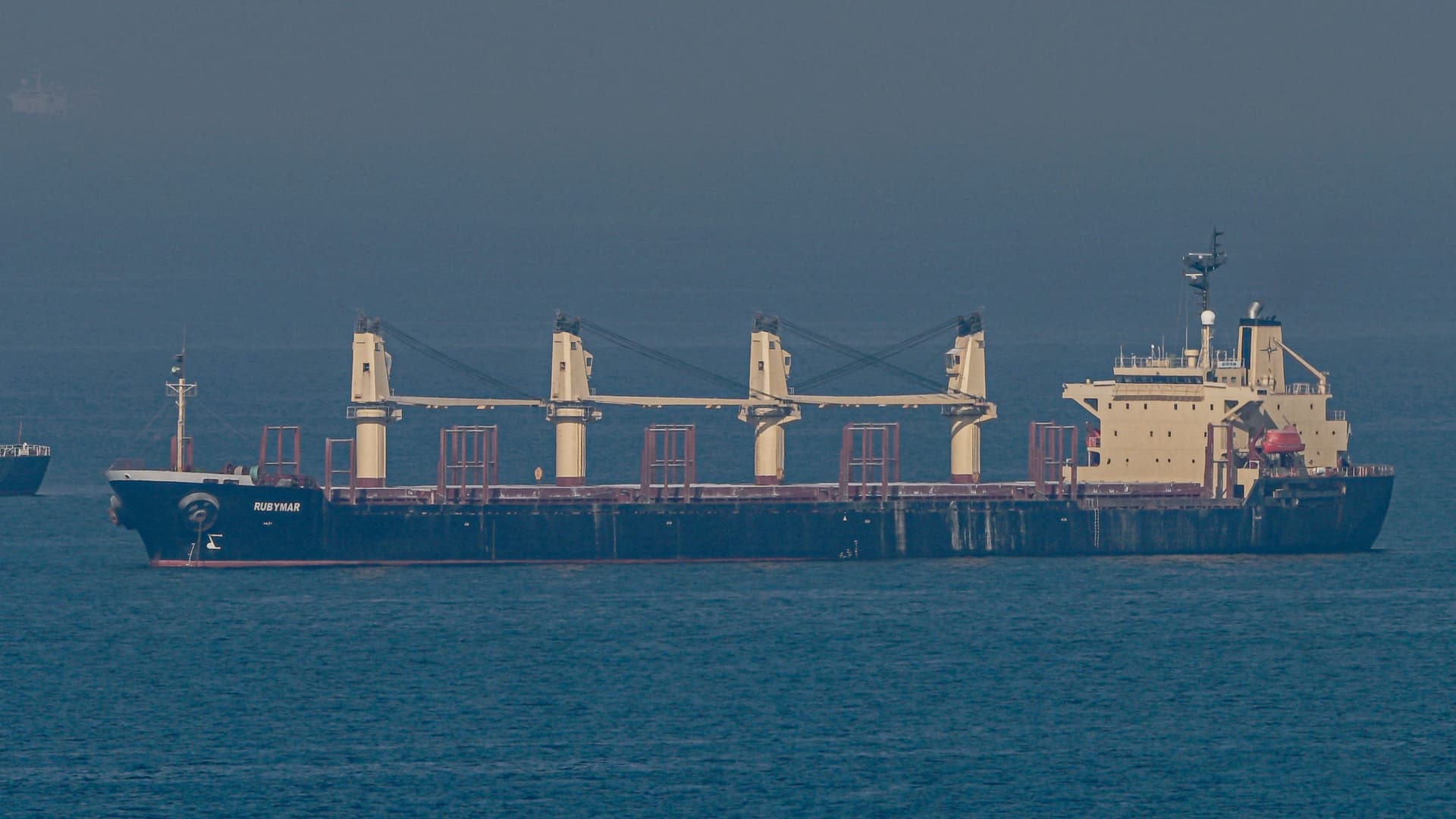 Abandoned at sea, Houthi-damaged ship awaits towing to Saudi Arabia amid oil slick concerns