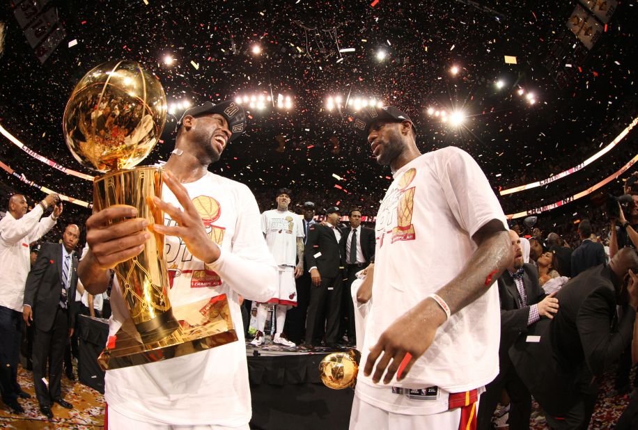 James and the Heat defended their title in the 2013 NBA Finals, defeating San Antonio in seven games. James was once again Finals MVP.