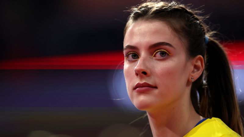 ‘When I see Russian athletes … I see every city destroyed,’ says Ukrainian high jumper Yaroslava Mahuchikh