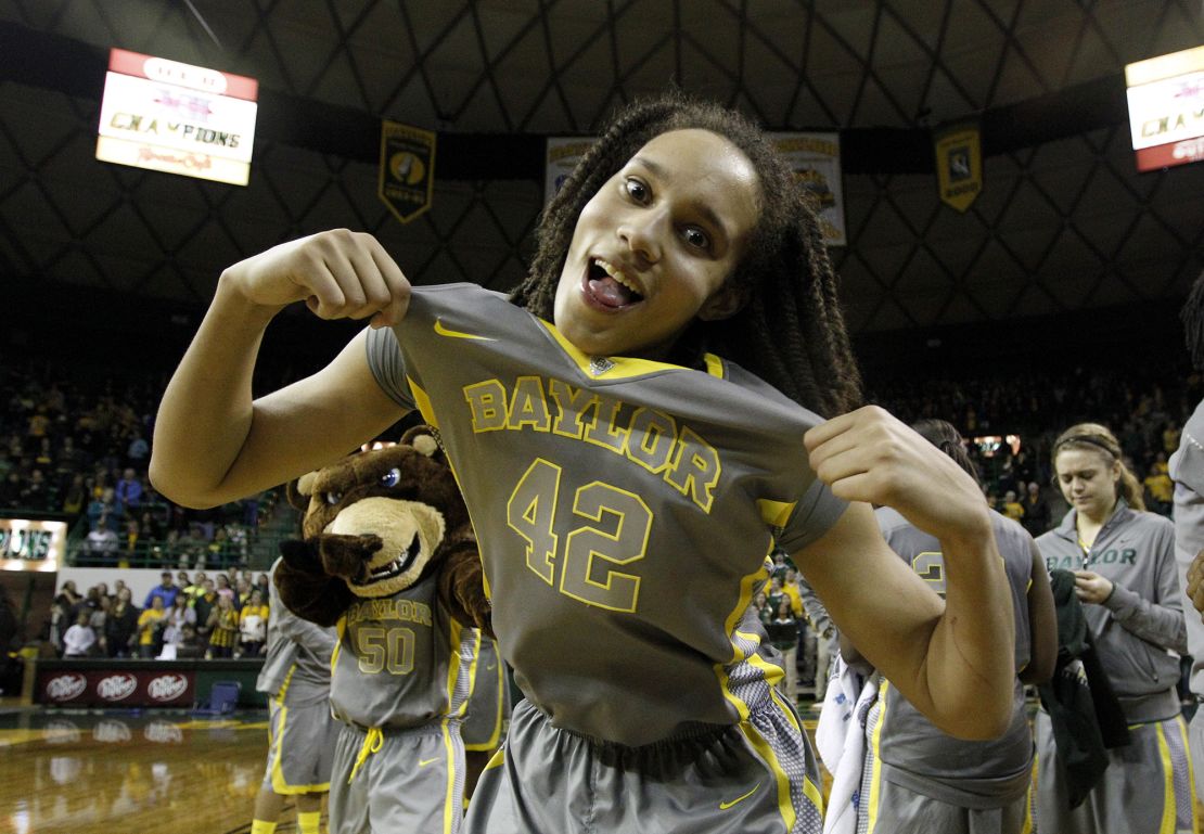 Griner playing for Baylor back in 2012.